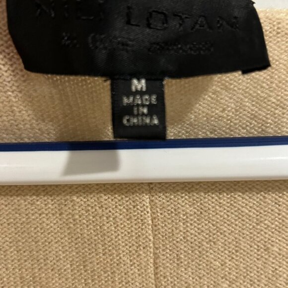 Nili Lotan Cashmere Bateau Neckline Sweater in Tan Color Size M - Picture 3 of 6